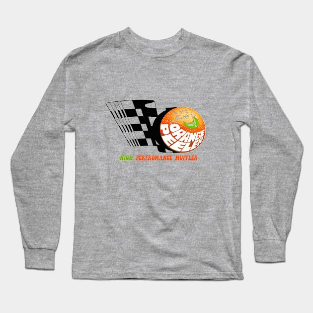 Orange Peeler Long Sleeve T-Shirt by retrorockit